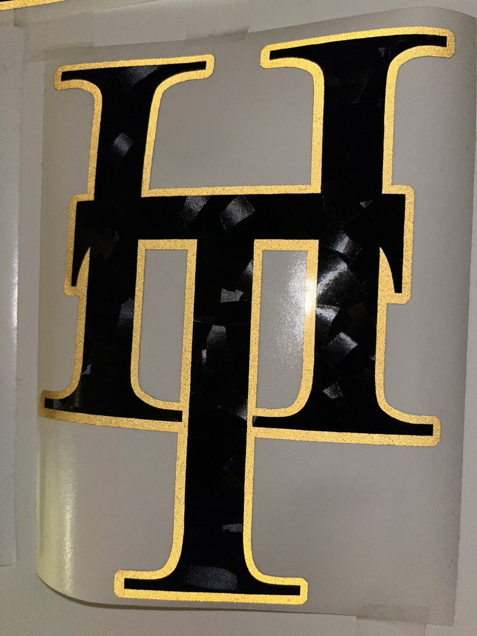 Decal - Double Layer Reflective Outline Broken CF Center