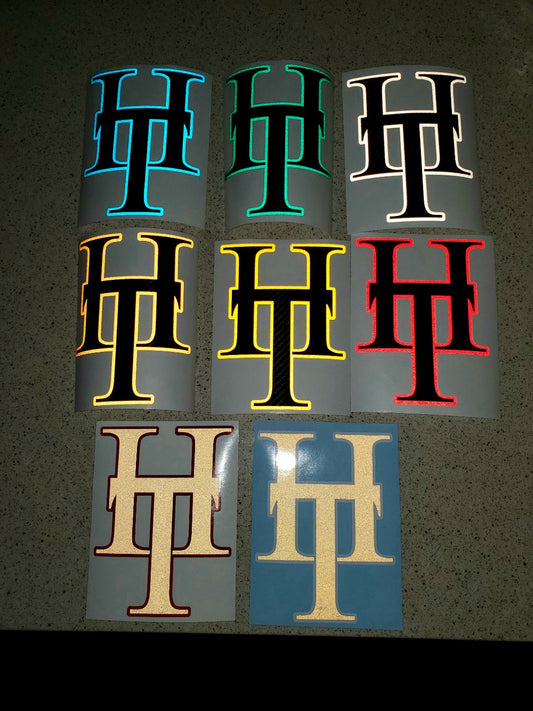 Decal - Double Layer Reflective Outline CF Center